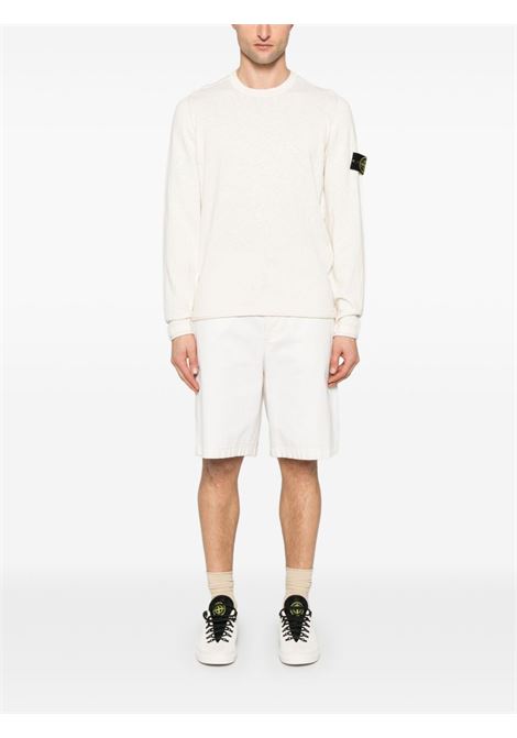 maglia crew neck 5100052 uomo avorio STONE ISLAND | L1S15 5100052 S00B0V0093